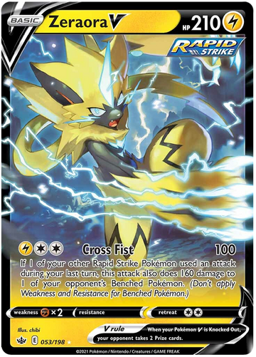 Zeraora V (053/198) [Espada y escudo: Reinado escalofriante] 