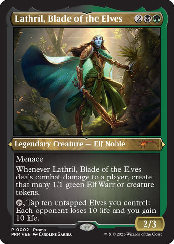 Lathril, Espada de los Elfos (Grabado en lámina) [Promociones de medios] 