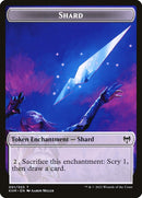 Human Warrior // Shard Double-Sided Token [Kaldheim Tokens]-2