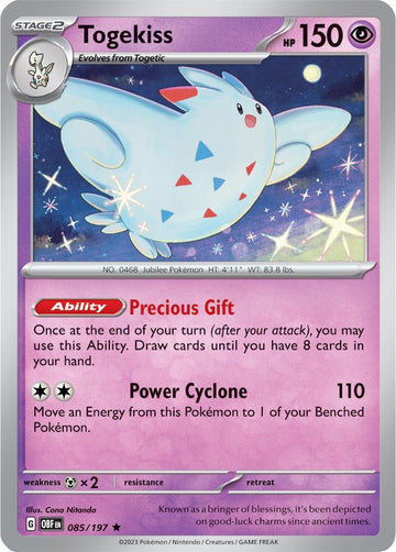 Togekiss (085/197) (Exclusivo de la baraja temática) [Scarlet &amp; Violet: Llamas de obsidiana] 