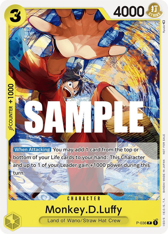 Monkey.D.Luffy (Torneo de prelanzamiento) [Tarjetas promocionales de One Piece] 