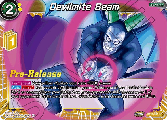Devilmite Beam (BT22-087) [Promociones previas al lanzamiento de Critical Blow] 
