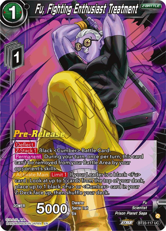 Fu, tratamiento para entusiastas de la lucha (BT22-117) [Promociones previas al lanzamiento de Critical Blow] 