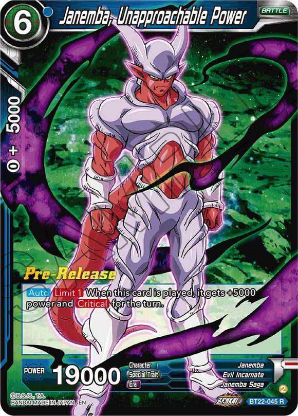 Janemba, poder inaccesible (BT22-045) [Promociones previas al lanzamiento de Critical Blow] 