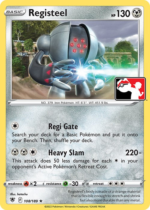 Registeel (108/189) [Paquete de premios Serie tres] 