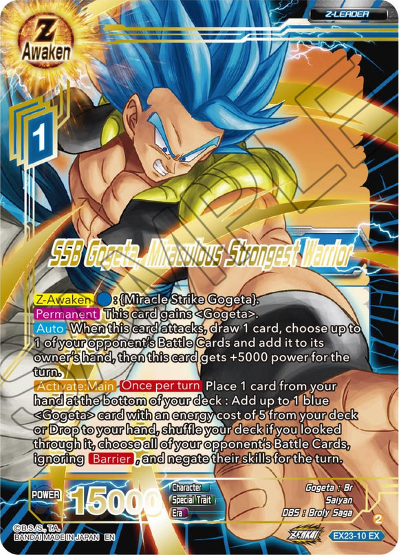 SSB Gogeta, el guerrero más fuerte y milagroso (EX23-10) [Caja de aniversario premium 2023] 