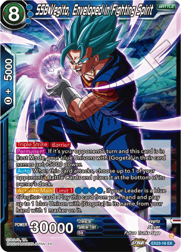 SSB Vegito, envuelto en espíritu de lucha (EX23-16) [Caja de aniversario premium 2023] 