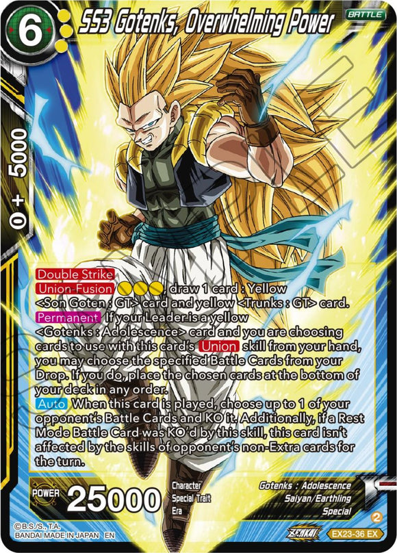 SS3 Gotenks, Poder abrumador (EX23-36) [Ultimate Deck 2023] 