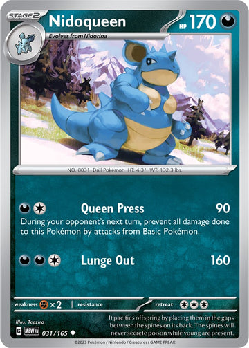 Nidoqueen (031/165) [Escarlata y Violeta: 151] 