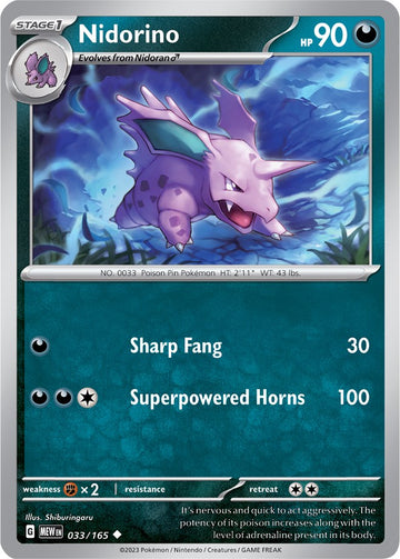 Nidorino (033/165) [Escarlata y Violeta: 151] 