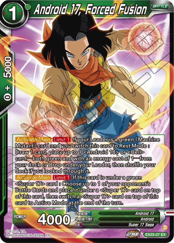 Androide 17, Fusión forzada (EX23-27) [Ultimate Deck 2023] 