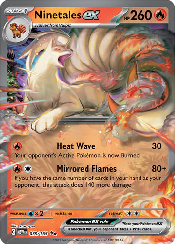 Ninetales ex (038/165) [Escarlata y Violeta: 151] 