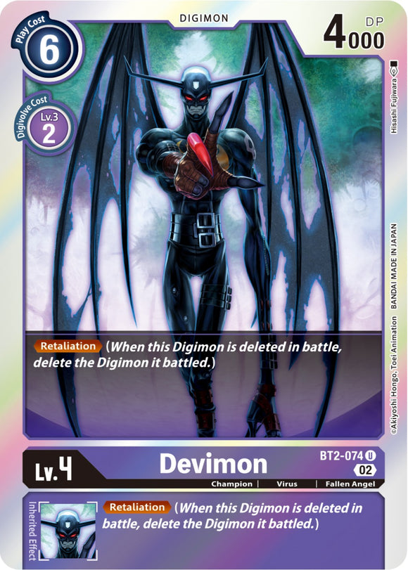Devimon [BT2-074] (Reimpresión de potenciador de Resurgimiento) [Potenciador de Resurgimiento] 