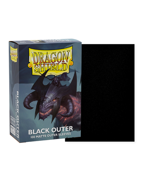 Dragon Shield: fundas exteriores de 100 ct, color negro mate (estándar) 