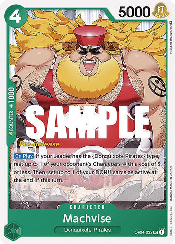 Machvise [Tarjetas de prelanzamiento de Kingdoms of Intrigue] 