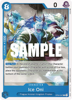 Oni de hielo [Tarjetas de prelanzamiento de Kingdoms of Intrigue] 