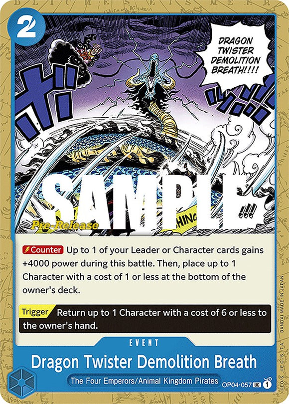 Aliento de demolición de Dragon Twister [Tarjetas de prelanzamiento de Kingdoms of Intrigue] 