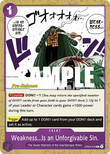La debilidad... es un pecado imperdonable. [Tarjetas de prelanzamiento de Kingdoms of Intrigue] 