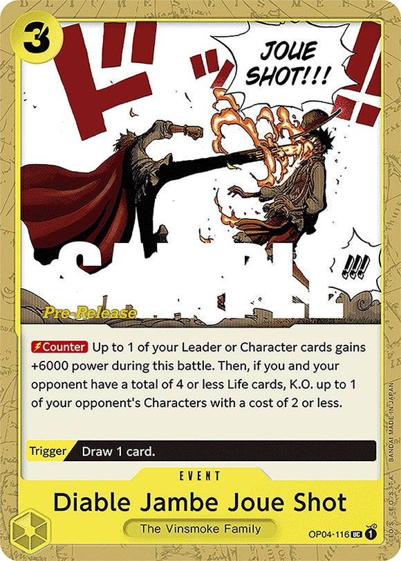 Disparo de Diable Jambe Joue [Tarjetas de prelanzamiento de Kingdoms of Intrigue] 