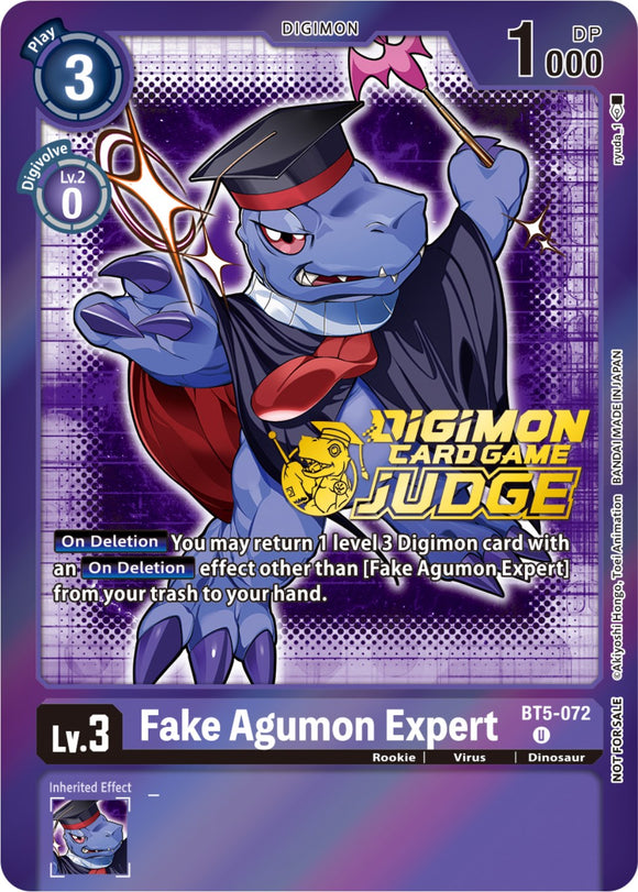 Agumon falso experto [BT5-072] (Paquete de jueces 4) [Promociones de la Batalla de Omni] 