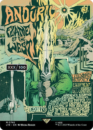Anduril, Llama del Oeste (Póster sin bordes) (Serializado) [El Señor de los Anillos: Cuentos de la Tierra Media] 