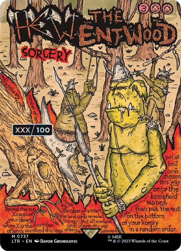 Hew the Entwood (póster sin bordes) (serializado) [El Señor de los Anillos: Cuentos de la Tierra Media] 