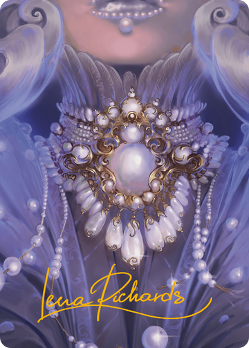 Tarjeta de arte con medallón de perla (firma estampada en oro) [Serie de arte Modern Horizons 3] 