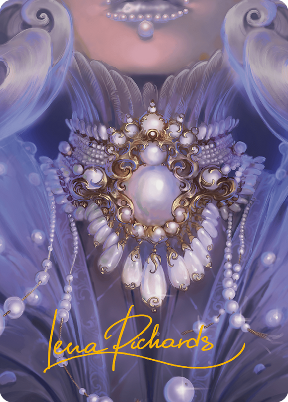 Tarjeta de arte con medallón de perla (firma estampada en oro) [Serie de arte Modern Horizons 3] 
