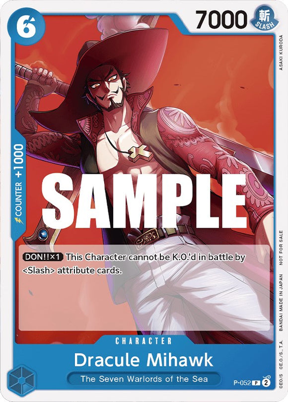 Dracule Mihawk (Kit de batalla sellada vol. 1) [Tarjetas promocionales de One Piece]
