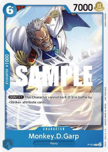 Monkey.D.Garp (Kit de batalla sellada vol. 1) [Tarjetas promocionales de One Piece] 