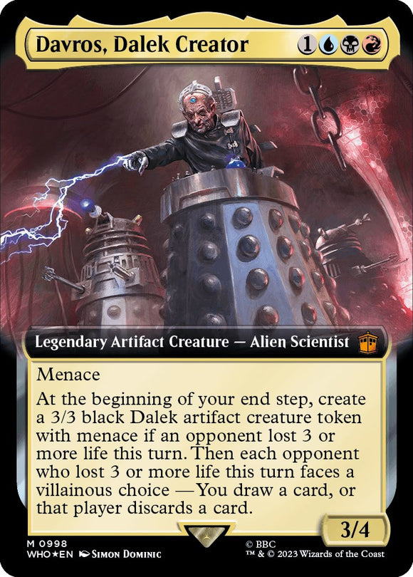 Davros, creador de Dalek (ilustración ampliada) (Surge Foil) [Doctor Who] 