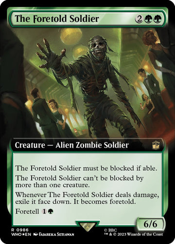 El soldado anunciado (ilustración ampliada) (Surge Foil) [Doctor Who] 