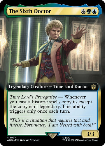 El Sexto Doctor (ilustración ampliada) (Surge Foil) [Doctor Who] 