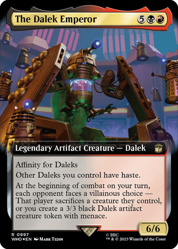 El Emperador Dalek (ilustración ampliada) (Surge Foil) [Doctor Who] 