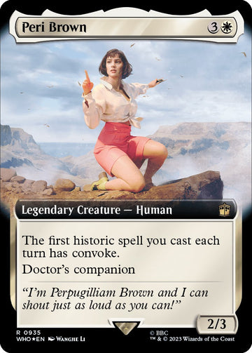 Peri Brown (ilustración extendida) (Surge Foil) [Doctor Who] 