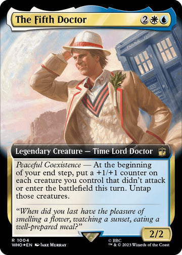 El quinto doctor (ilustración ampliada) (Surge Foil) [Doctor Who] 