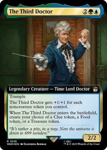 El tercer doctor (ilustración ampliada) (Surge Foil) [Doctor Who] 