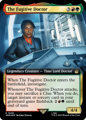 El Doctor Fugitivo (Ilustración Extendida) (Surge Foil) [Doctor Who] 