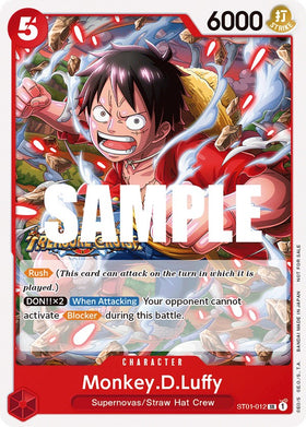 Monkey.D.Luffy (Paquete de torneo vol. 5) [Tarjetas promocionales de One Piece] 