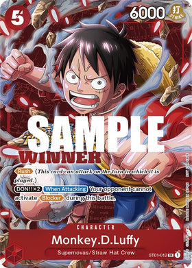 Monkey.D.Luffy (Winner Pack Vol. 5) [Tarjetas promocionales de One Piece] 