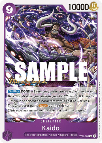 Kaido (Paquete de torneo vol. 5) [Tarjetas promocionales de One Piece] 