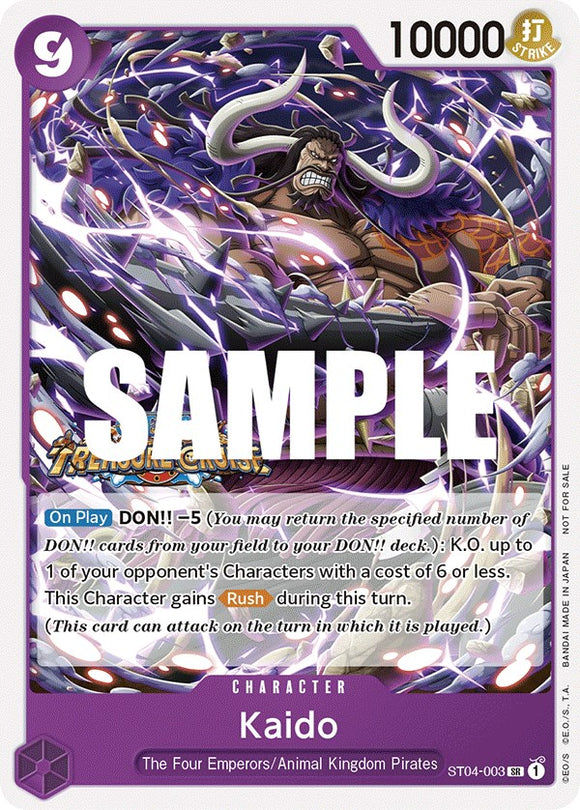Kaido (Paquete de torneo vol. 5) [Tarjetas promocionales de One Piece] 
