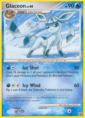 Glaceon (20/100) [Diamante y Perla: Amanecer majestuoso] 