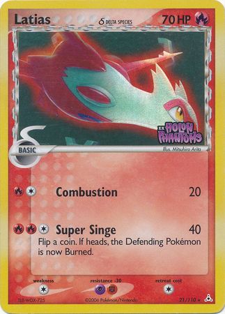 Latias (21/110) (Especie Delta) (Estampada) [EX: Fantasmas de Holon] 
