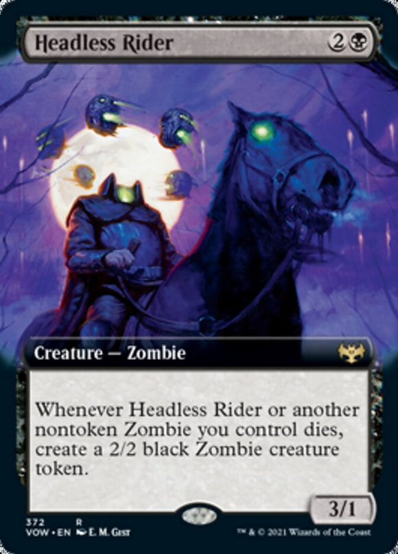 Jinete sin cabeza (ilustración ampliada) [Innistrad: Crimson Vow] 