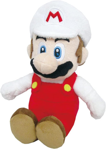 Little Buddy Super Mario All Star Collection 1420 Fire Mario Stuffed Plush, 9.5"