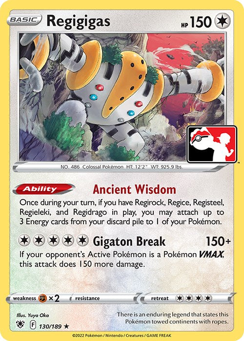 Regigigas (130/189) [Paquete de premios Serie tres] 