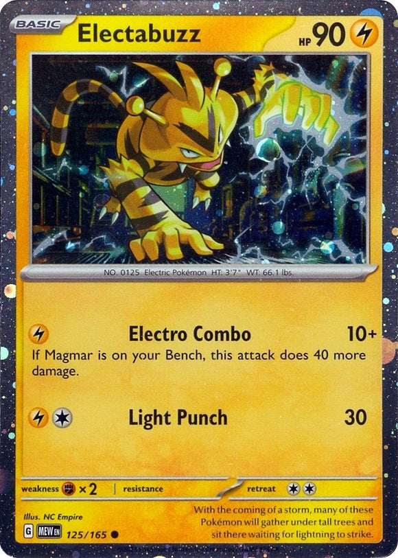 Electabuzz (125/165) (Cosmos Holo) [Cartas Varias] 