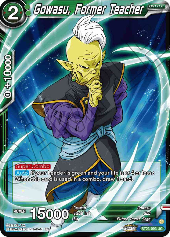 Gowasu, ex profesor (BT23-093) [Combinación perfecta] 