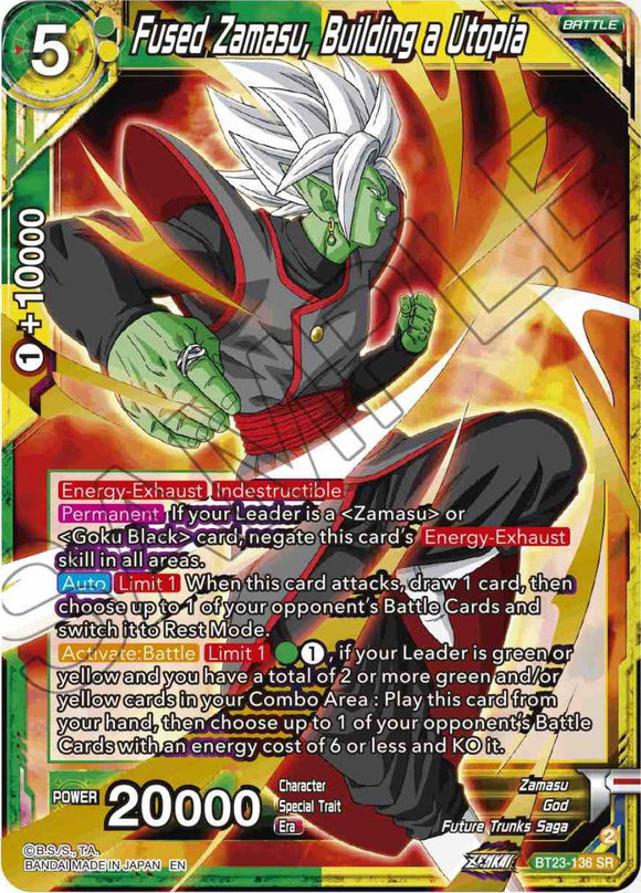 Zamasu fusionado, construyendo una utopía (BT23-136) [Combinación perfecta] 